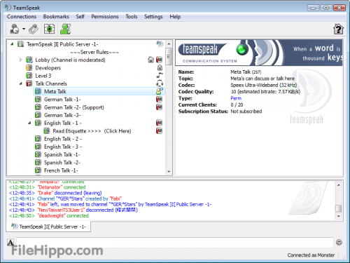 TeamSpeak Client 3.0.0 Beta 23 � Descarregar, Download, Baixar 3.0.0 Beta 23